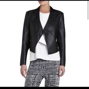 ♥️BCBG MaxAzria Lloyd Faux leather blazer